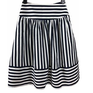MAEVE Navy & White full skirt - SZ XS